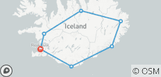  Island Abenteuerreise - 6 Tage - 7 Destinationen 