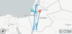  Israel y Jordania en 7 días - 12 destinos 