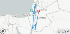  Israel y Jordania en 7 días - 12 destinos 