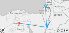  Israel, Jordanien und Ägypten - 5 Tage - 17 Destinationen 