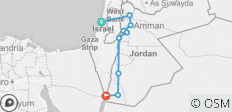  Petra, Wadi Rum, Jerash, Madaba &amp; Totes Meer - 4 Tage - 9 Destinationen 