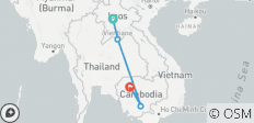 Faszinierendes Laos &amp; Kambodscha (12 Tage) - 8 Destinationen 