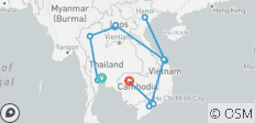  21 days Thailand, Laos, Vietnam &amp; Cambodia - 14 destinations 