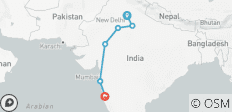  Incredible Golden Triangle tour with Udaipur, Mumbai &amp; Goa - 6 destinations 