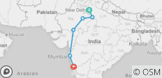  Ongelooflijke Gouden Driehoek tour met Udaipur, Mumbai &amp; Goa - 6 bestemmingen 