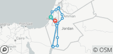  Höhepunkte von Israel &amp; Jordanien - 10 Tage - 20 Destinationen 