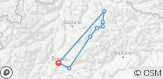  Los Dolomitas - circuito en bici para grupos pequeños - 8 destinos 