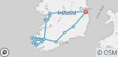  Quer durch Irlands Südwesten ab Dublin - 5 Tage (Kleingruppenreise) - 23 Destinationen 
