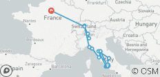  Flavours of Europe (Classic, End Paris) - 14 destinations 