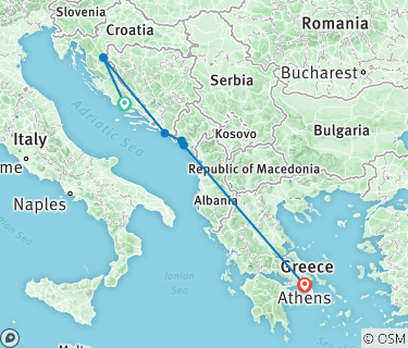 Map Of Greece And Croatia Croatia, Montenegro And Greece Tour By Discovery Nomads - Tourradar