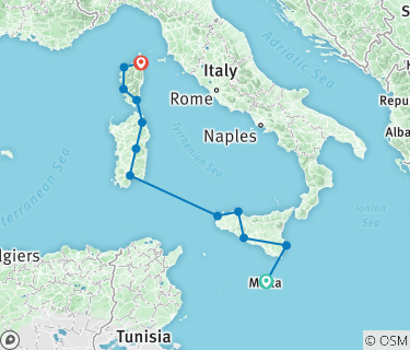 Sicily And Sardinia Map Malta, Sicily, Sardinia And Corsica By Odyssey Traveller - Tourradar