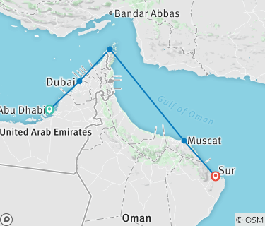 Desert Cruise from Abu Dhabi to Muscat port to port cruise by