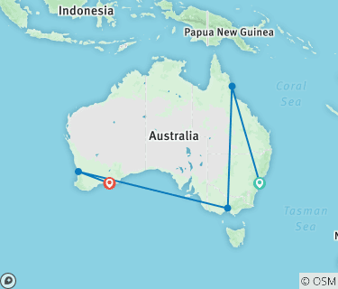 Lucky Bay Australia Map Sydney To Cairns And Lucky Bay Tour By Discovery Nomads With 1 Tour Review  - Tourradar