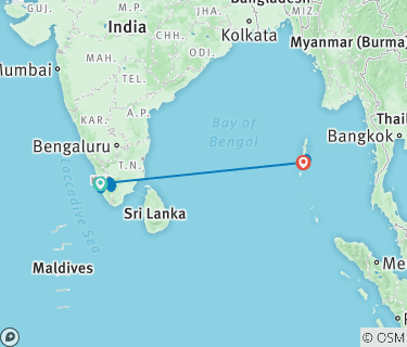 Chennai To Maldives Route Map Kerala Backwater & Andaman Island By Agora Voyages Opc Pvt Ltd (Code:  Agora365) - Tourradar