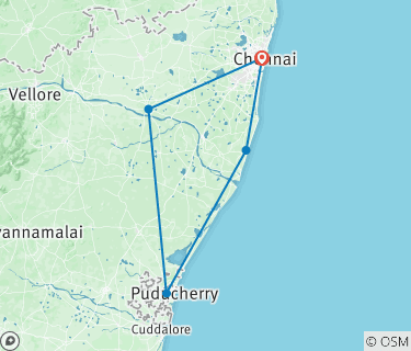 Chennai To Pondicherry Map Chennai To Kanchipuram, Gingee Fort, Pondicherry & Mahabalipuram By Agora  Voyages Opc Pvt Ltd (Code: Agora402) - Tourradar