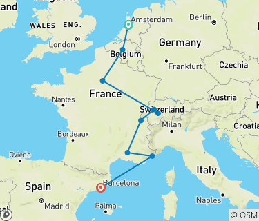 beroerte Kiezen handicap Amsterdam to Barcelona Rail Explorer - 14 Days by Expat Explore Travel  (Code: 283) - TourRadar
