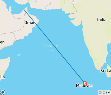 Dubai To Maldives Map Dubai & Maldives By Indogusto (Code: Medm01) - Tourradar