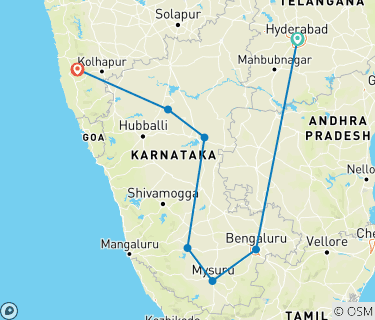 Hyderabad To Goa Map Incredible Monuments, Temples & Goa Beach Tour From Hyderabad By Agora  Voyages Opc Pvt Ltd (Code: Agora725) - Tourradar