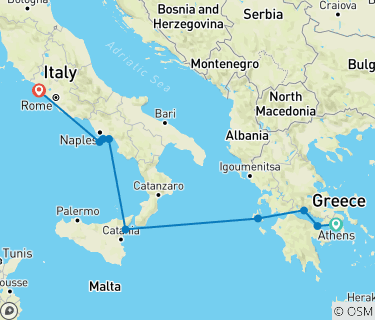 Italy, the Adriatic & Greece - Itinerary - Athens (Piraeus) to