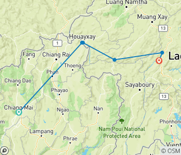 Lifetime Mekong River Cruise Tour From Chiang Mai to Luang Prabang 