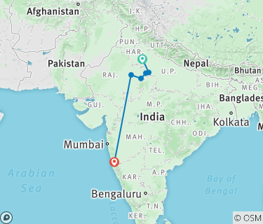 Golden Triangle & Goa India Tour in 13 Days, On The Go Tours