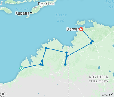 Darwin To Broome Map Kimberley Trail Broome To Darwin (15 Days Original) By Intrepid Travel  (Code: Pktbd-O) - Tourradar