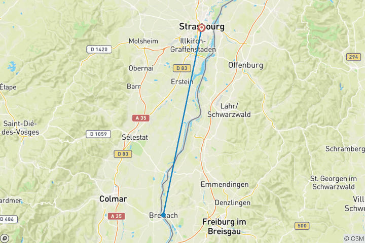 Map of New Year on the Wild Rhine - VICTOR HUGO