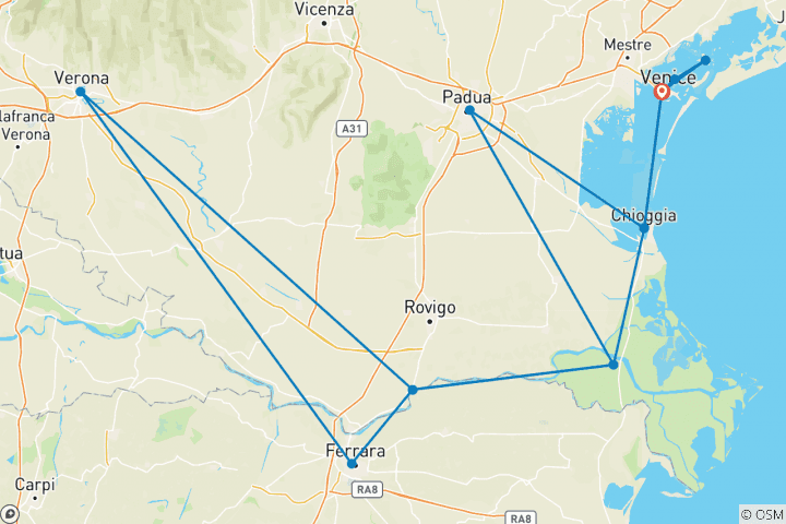 Mapa de Club Familiar: Venecia y su Laguna