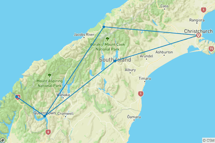 Kaart van Southern Voyager