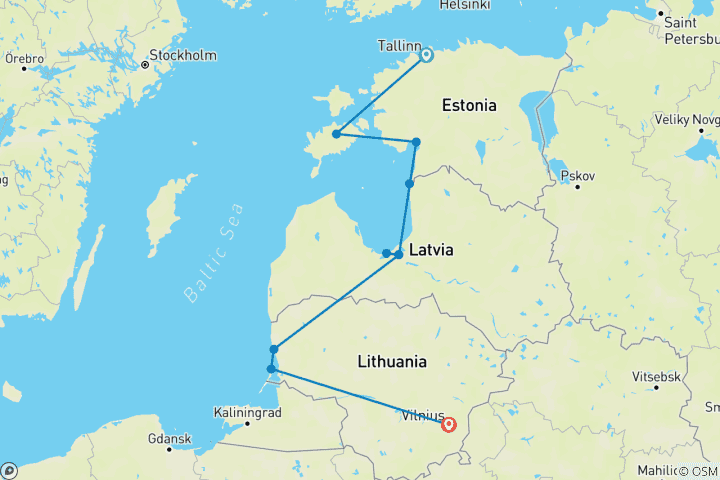 Carte du circuit Les Baltes à vélo