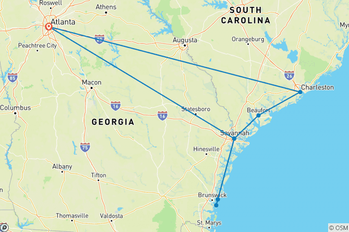 Map of Southern Charms