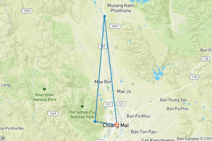 Carte du circuit Thaïlande - L'expérience de l'éléphant