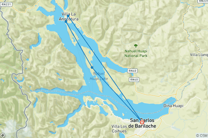 Map of Best of Bariloche and Villa La Angostura in 3 nights