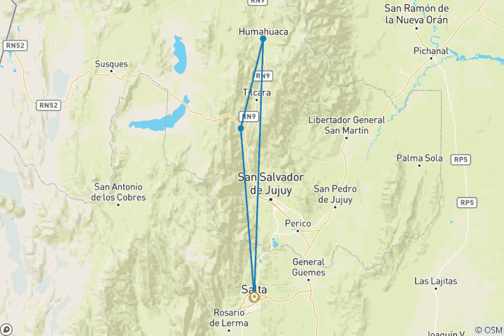 Map of Best of Jujuy in 3 nights