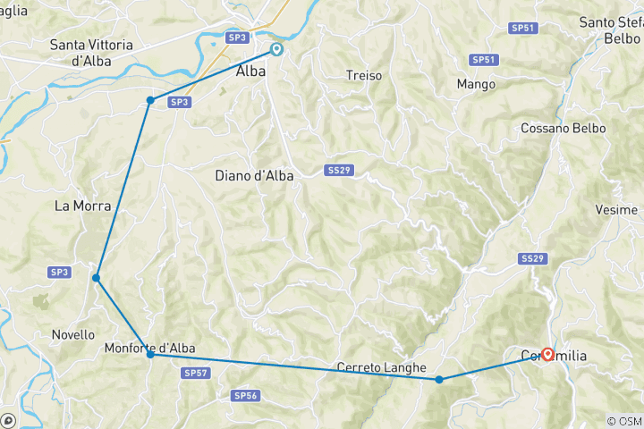 Map of Piedmont: Land of Barolo and Barbera