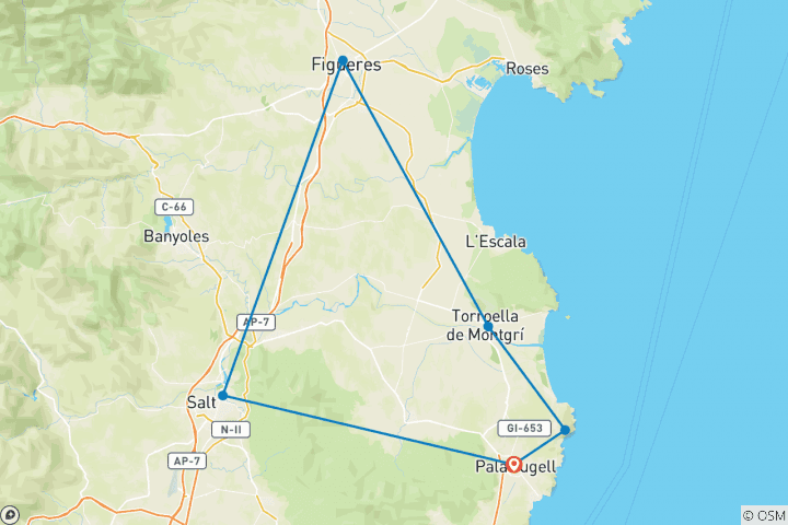 Map of Classic Catalan Cycling