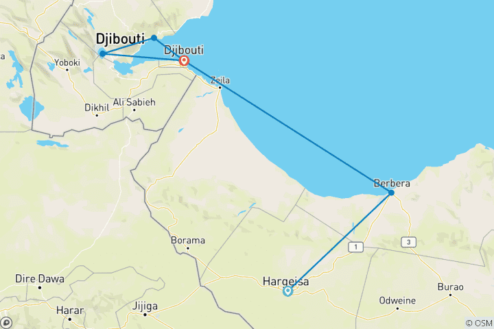 Kaart van Somaliland en Djibouti - Een reis terug in de tijd