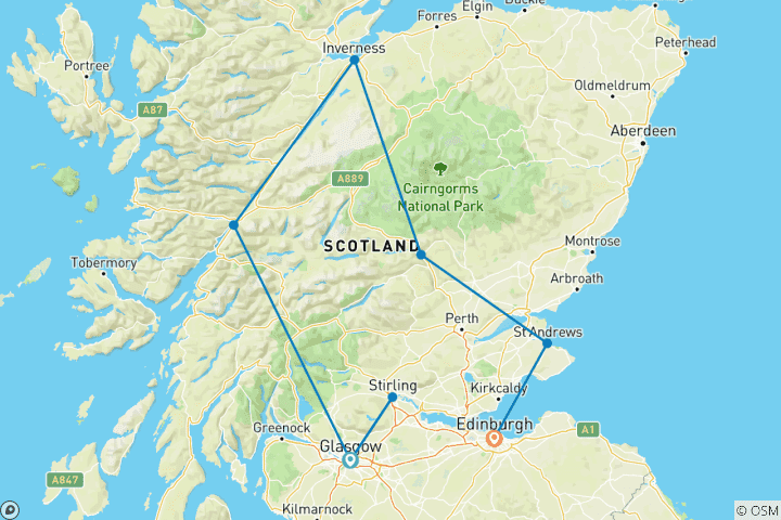 Map of Scottish Escape