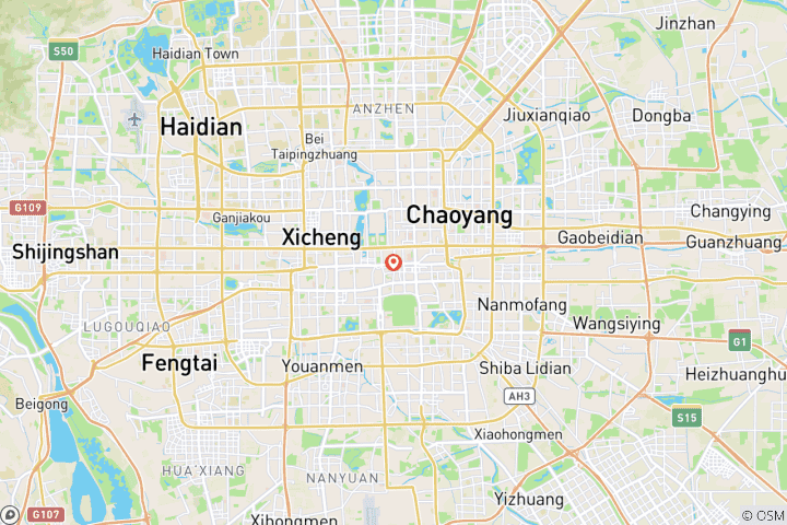 Carte du circuit Circuit personnalisé de 4 jours à Pékin avec les sites classiques, départ quotidien et hôtels 5 étoiles