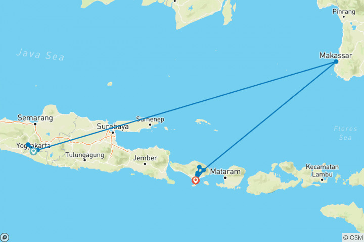 Carte du circuit Le meilleur de trois îles, visite privée