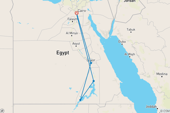 Map of Nile Family Adventure