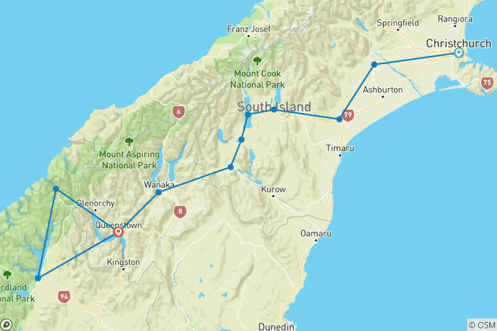 Map of NZ Adventure