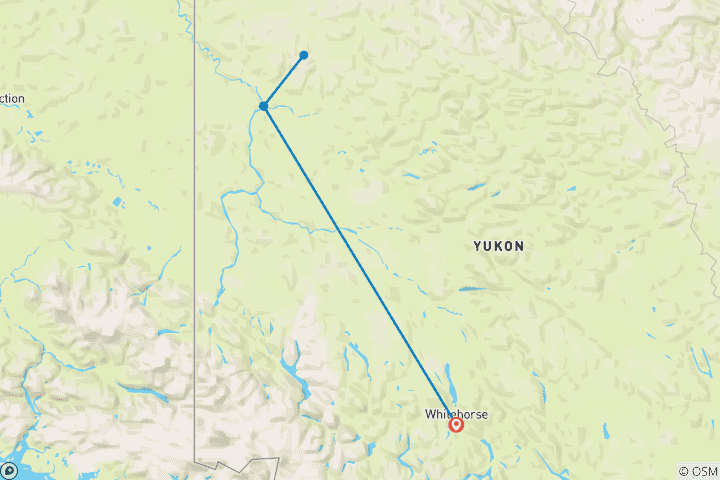 Carte du circuit Toundra arctique et Dawson City | Naturally Wild