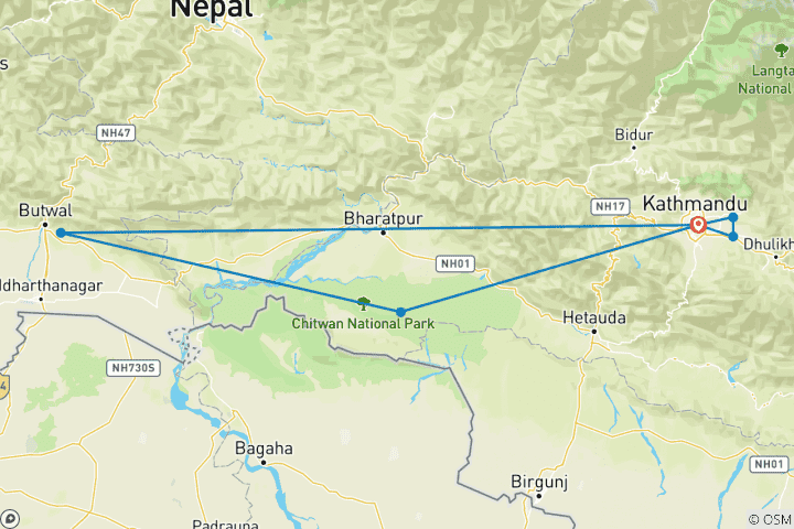 Map of Best of Nepal (Official)