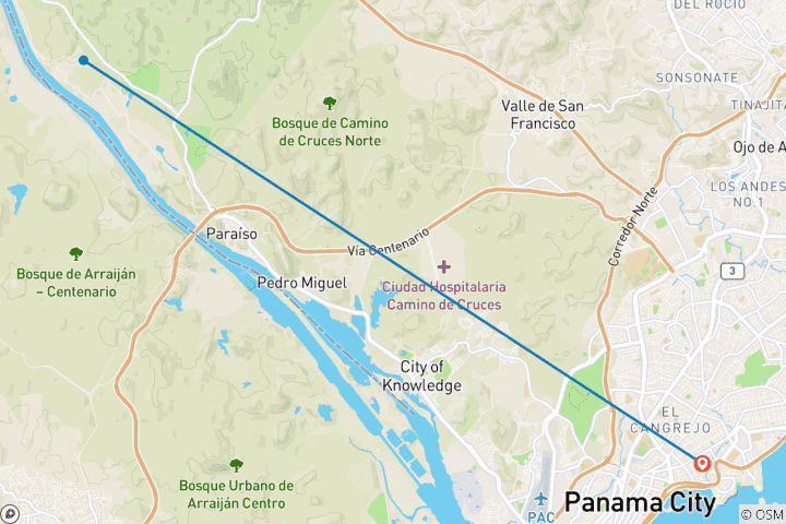 Map of Glimpse of Panama