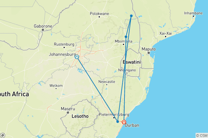 Mapa de Kruger y los reinos