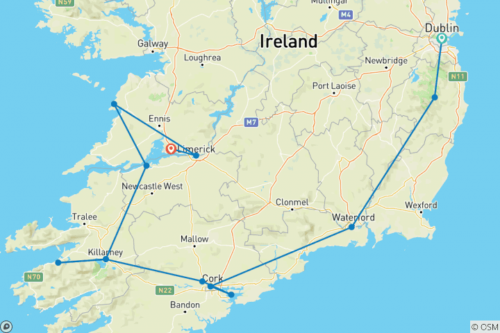 Map of Treasures of Ireland - Signature (End Shannon)