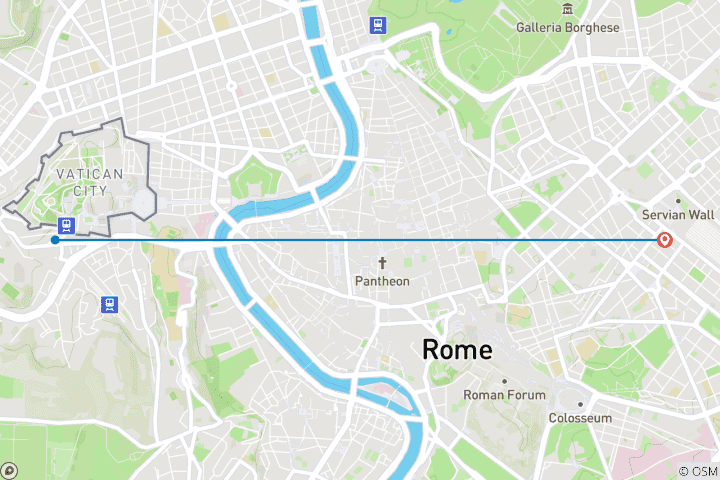 Kaart van La Dolce Vita | Gedeelde Rome en Vaticaan ervaringen