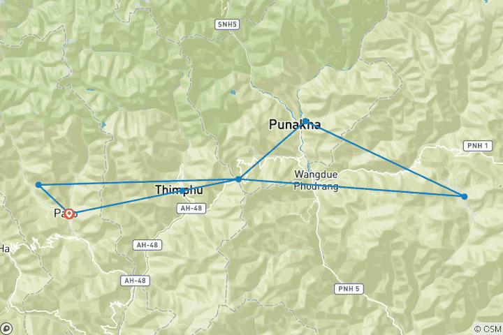 Map of Kingdom in the Clouds - Walking Holidays