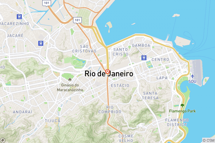 Map of Rio Carnival Experience